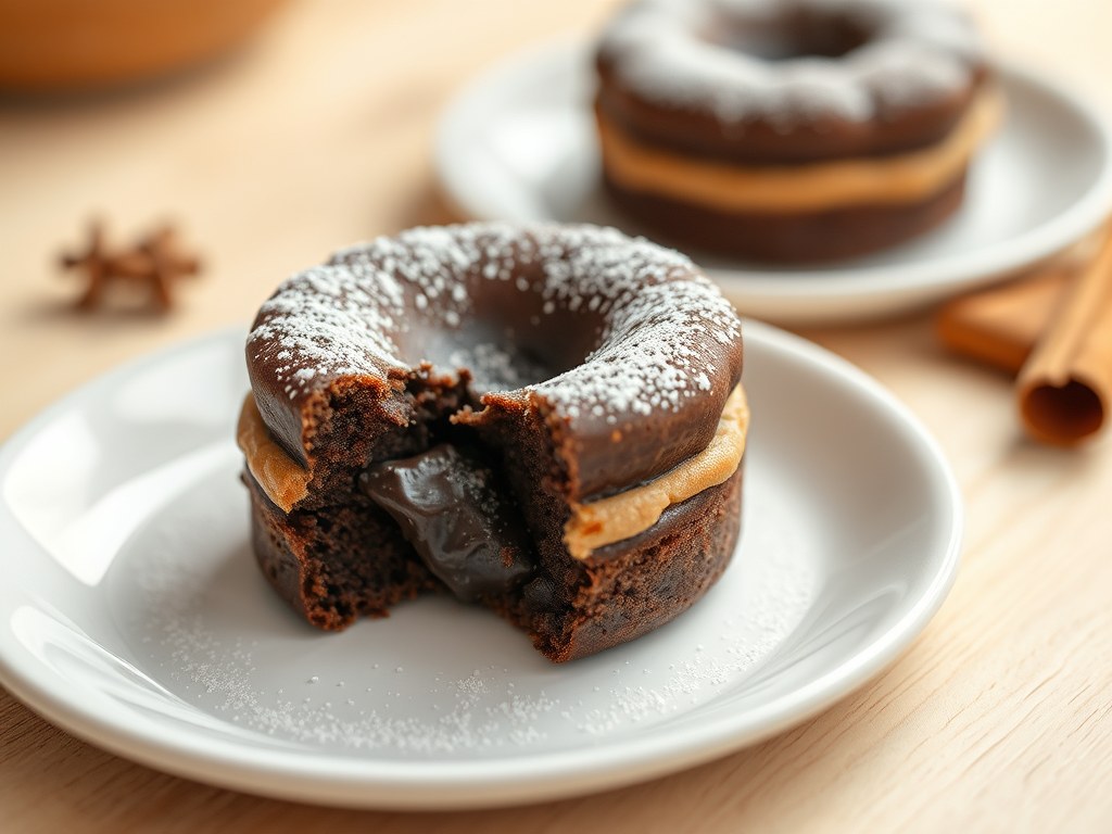 Kruidig chocoladetaartje, AI-gegenereerde illustratie