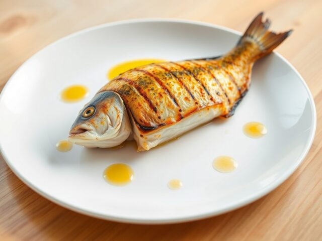 Kruidige, gegrilde victoriabaarsfilet