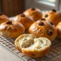 Kwarkbollen met rozijnen