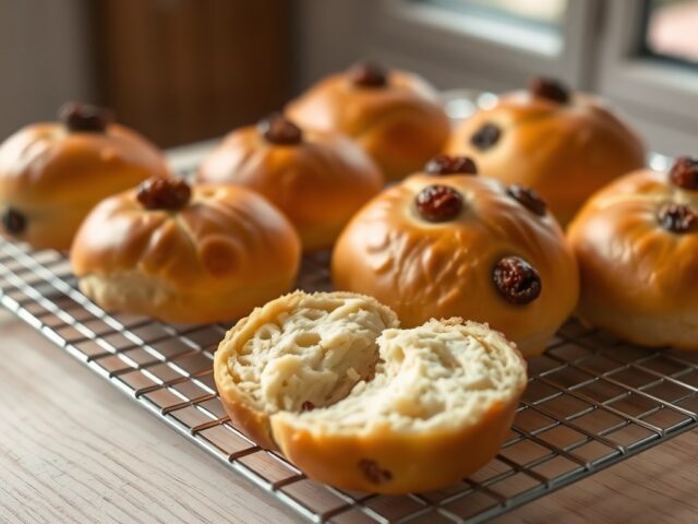 Kwarkbollen met rozijnen