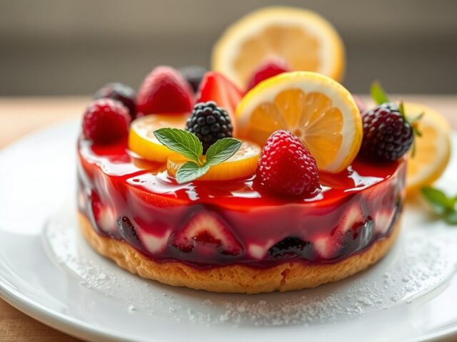 Kwarktaart met vers fruit