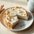 Kwarktaart met witte chocolade en amaretto