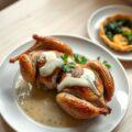 Kwartel met Aardappelgarnituur en spinazietaartje
