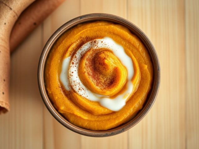 La daub, yampuree met zoete aardappelen en kokos