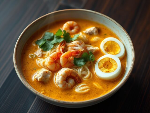 Laksa met Kerrie (bihoen)