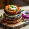 Lamsburger met pompoen