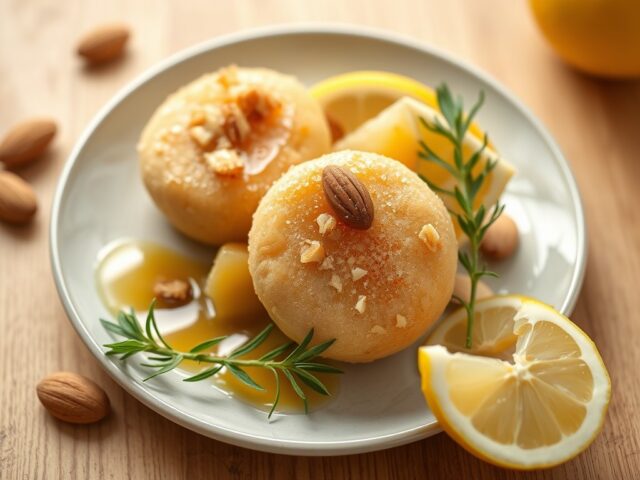 Lamskoteletjes met amandelsaus