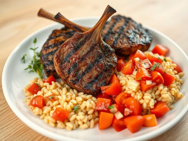 Lamskoteletjes met tomatensalsa