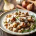 Lamsnootjes met aardpeer en rapen