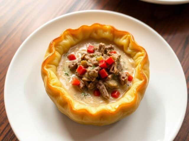 Lamsragout in aardappelring