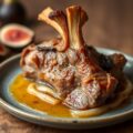 Lamsschenkel Confit met Vijg en Noot