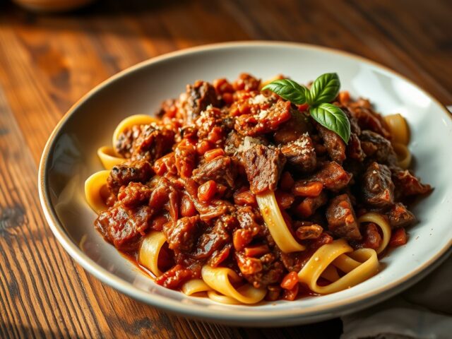 Lamsschouder Ragu II met Pappardelle