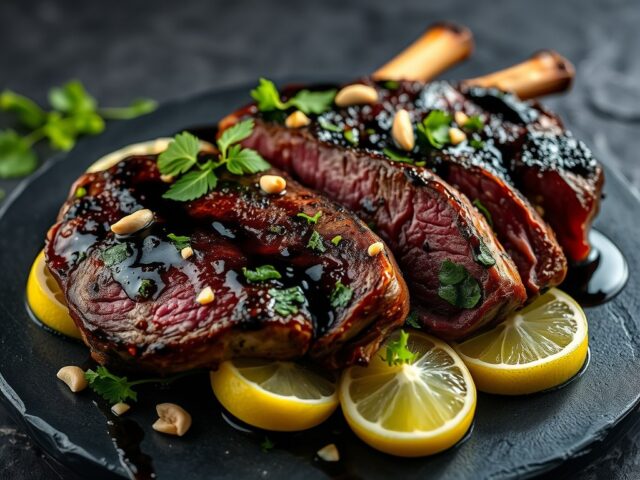 Lamssteak op oosterse wijze