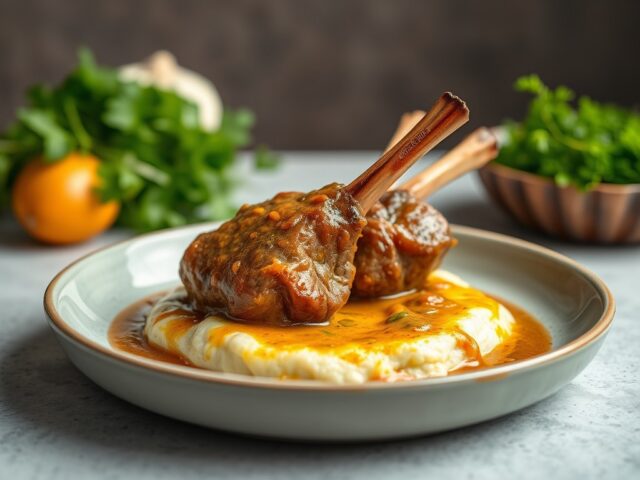 Lamsvlees met satésaus