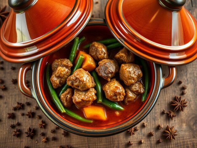 Lamsvlees met Sperziebonen Tajine