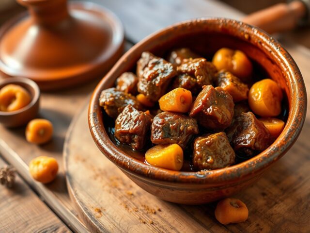 Lamsvlees Tajine met Abrikozen IV