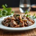 Lamsvleessalade met vijgensaus