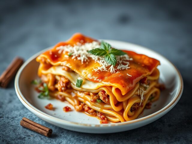 Lasagna met stoofvlees
