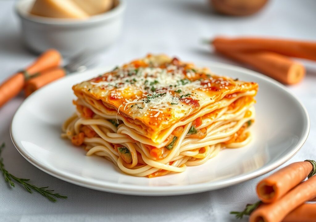 Lasagne a la pap, AI-gegenereerde illustratie