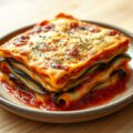 Lasagne met aubergines