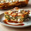 Lasagne met courgette en feta