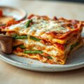 Lasagne met kip en asperges
