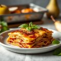 Lasagne met peer