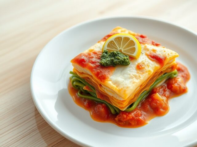 Lasagne met vis