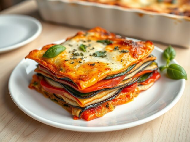 Lasagne van tomaten