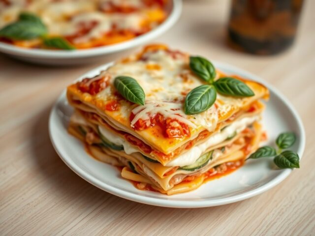 Lasagne van tonijn en ricotta