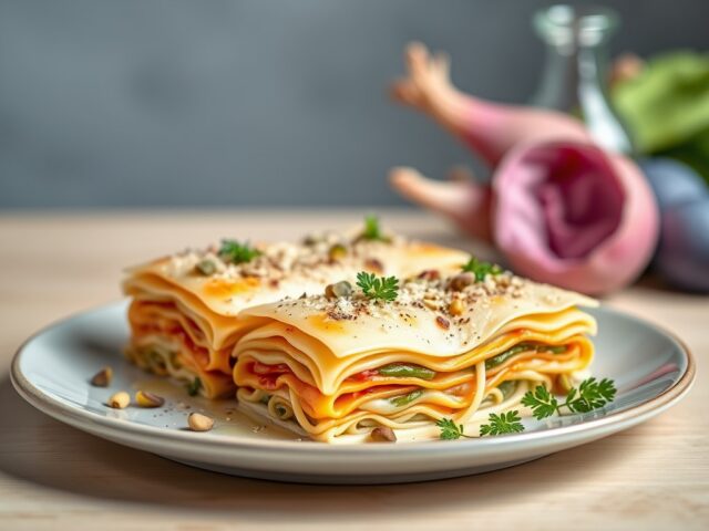 Lasagnepakketjes met raapstelen