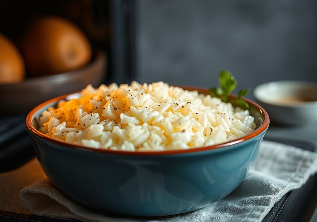 Lassie dessert rijst uit de oven, AI-gegenereerde illustratie