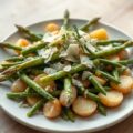 Lauwwarme salade van asperges en truffelolie