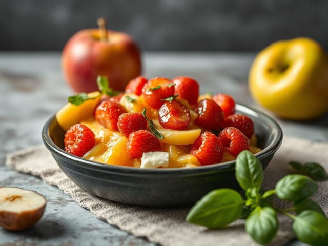 Lekkerbeksalade met Knacki — AI-gegenereerde illustratie
