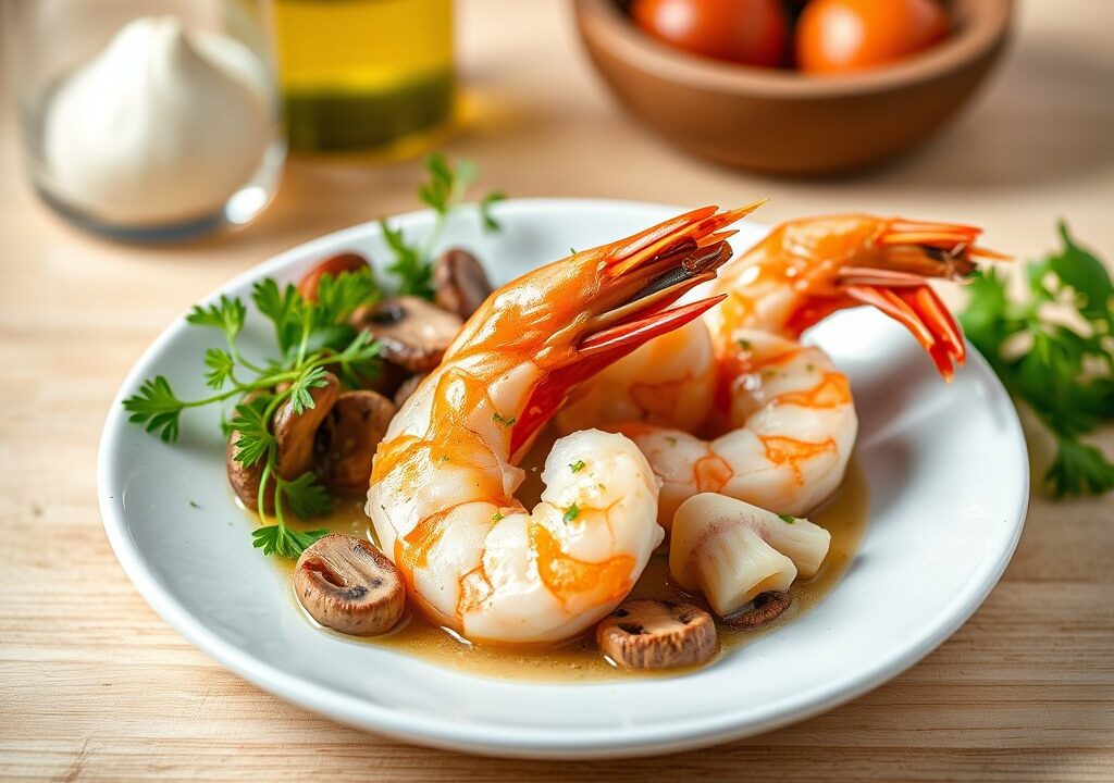 Lekkere garnalen, AI-gegenereerde illustratie