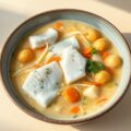 Leng in romige waterzooi