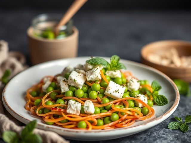 Lente Maaltijdsalade met Feta — AI-gegenereerde illustratie