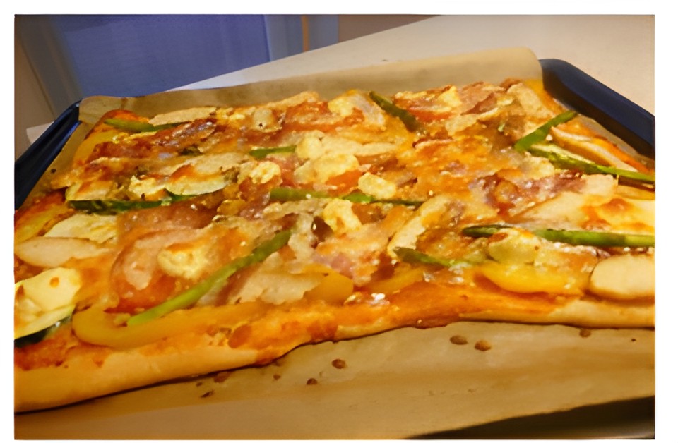 Lente Plaat Pizza