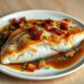 Limburgse forelfilet met stroopsaus