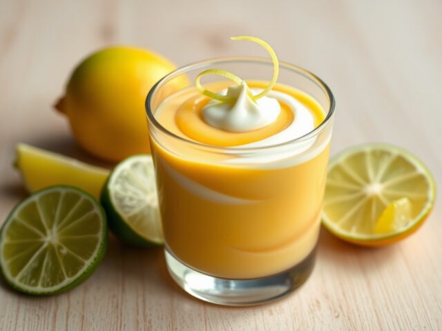 Limoen – mango mousse