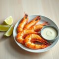 Limoengarnalen met aioli