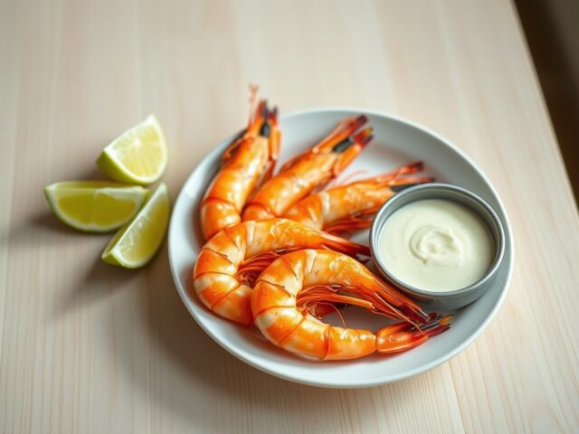 Limoengarnalen met aioli