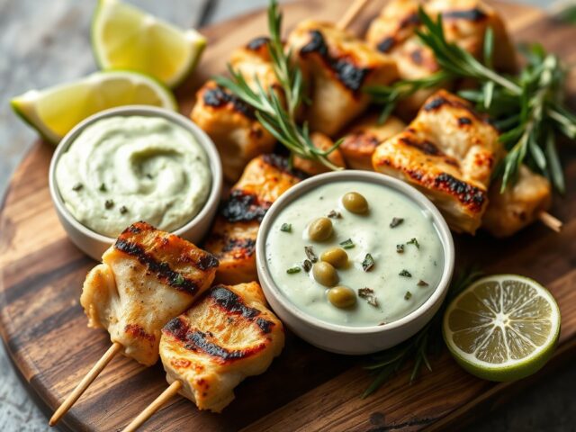 Limoenkipsate met olijvenmayonaise