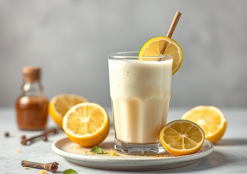 Limoenshake, AI-gegenereerde illustratie