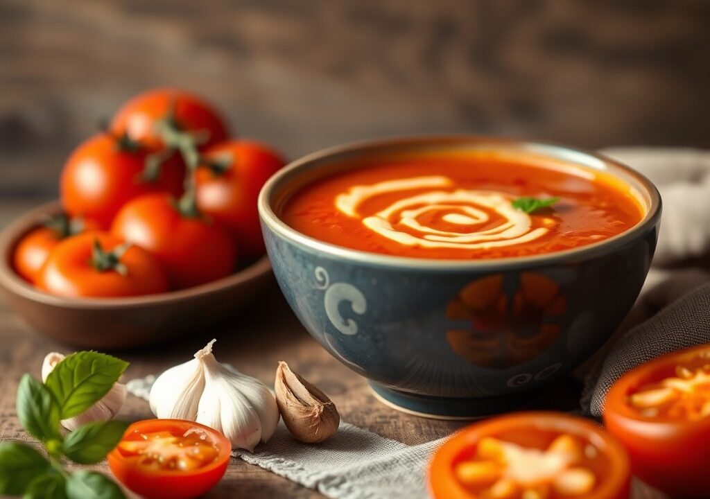 Linda’s Tomatensoep, AI-gegenereerde illustratie
