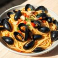 Linguine met mosselen
