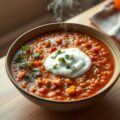 Linzen (rode) stoofpot met yoghurt saus