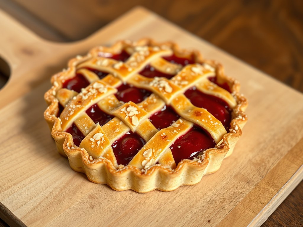 Linzer kersentaart, AI-gegenereerde illustratie