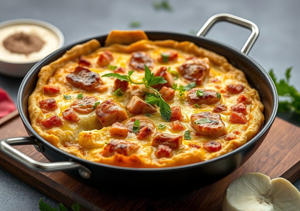 Loempia Quiche, AI-gegenereerde illustratie