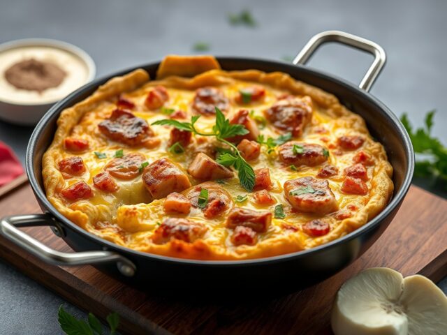 Loempia Quiche — AI-gegenereerde illustratie